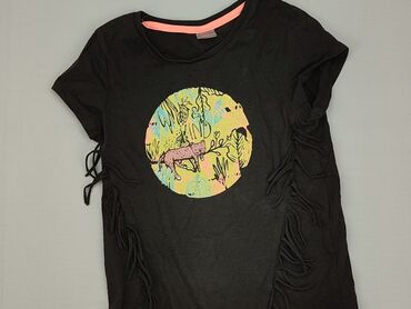 kombinezon hm czarny: T-shirt, Little kids, 8 years, 122-128 cm, condition - Good