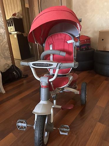boyuk velosiped: Uşaq üçtəkərli velosiped-araba (tricycle) – qırmızı rəng — 1