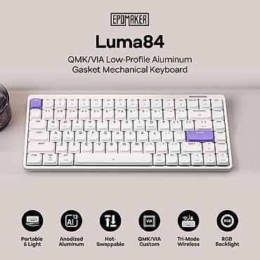 aula sc580: Клавиатура, Механическая, Bluetooth подключение, Размер: 80% — 1