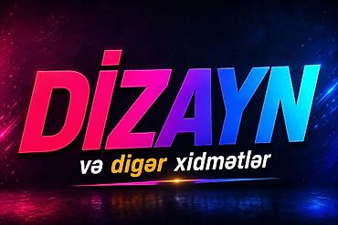 online reklam isi: 🎨 DİZAYN • REKLAM • ÇAP XİDMƏTLƏRİ 💻 Qrafik Dizayn ✨ Loqo dizaynı 🌐 — 1