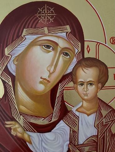 Портреты: Иконы писанные, венчальные - Пресвятая Богородица Спаситель Господь — 11