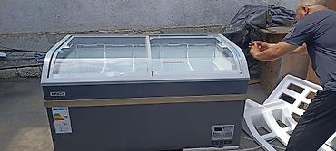 Морозильные шкафы, лари: Морозильный ларь XINGX с панорамными раздвижными стеклянными крышками — 3