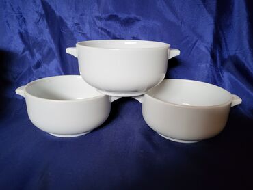 Kuhinjski setovi: Cinije nove,vintaz za supe,corbe,poslastice. polaris. Porcelanske — 5