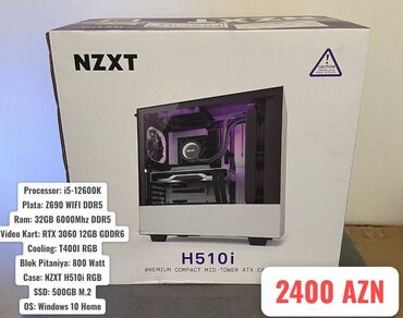 rtx 3060 baku: Ultra Gaming PC " 12th Gen " NZXT PC Processor: i5-12600K Plata: Z690