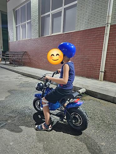 maqnit oyuncaq: Uşaq elektrik mini-motosikleti - Rəng: parlaq mavi (metallic effektli — 2