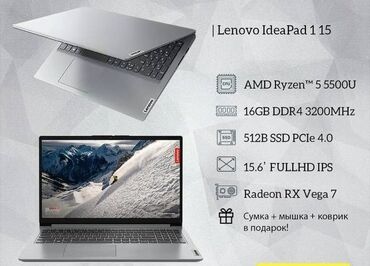 arsenal computers: Ноутбук, Lenovo, 16 ГБ ОЗУ, AMD Ryzen 5, 15.6 ", Б/у, Для работы, учебы, память SSD