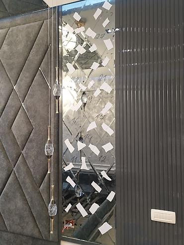 hamam dekoru: Güzgü Divar üçün, Dairə, Dekorativ, Çərçivə ilə — 2