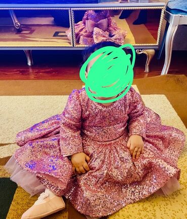Kid's Dress rəng - Şaftalı rəngi