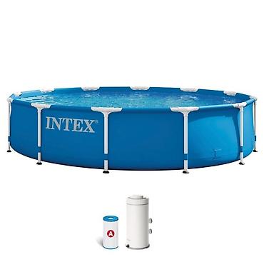 ormaric za igracke: Intex Metal Frame Bazen 366 x 76 cm sa filterskom pumpom ✅ Novo — 1