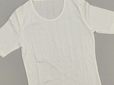 białe t shirty v neck: T-shirt damski, M