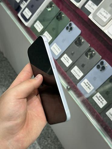 not 15: IPhone 15, Б/у, 128 ГБ, Голубой, Защитное стекло, Чехол, Кабель, В рассрочку, 91 % — 4