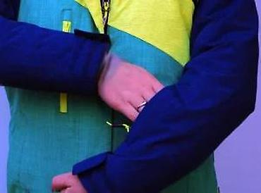 Ski jakne: Zimska/ski jakna – žensko - Trobojni dizajn: tamnoplava, limeta i — 16