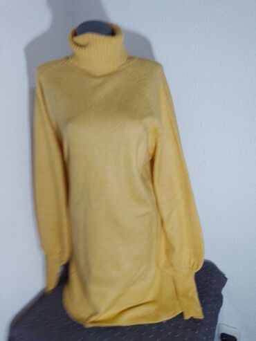 svečane tunike za punije osobe: 2XL (EU 44), color - Yellow, Oversize, Long sleeves