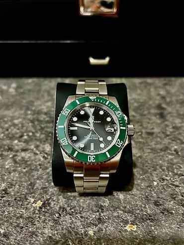 Ručni satovi: PAGANI DESIGN PD-1661 - Zeleno/Crni- Rolex Submariner Homage Potpuno — 3