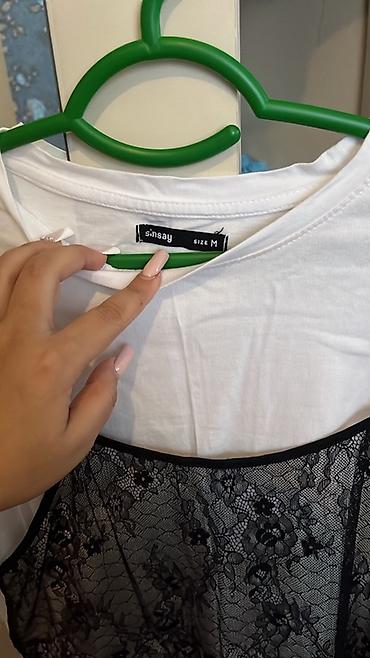 mayka türkçe: Məhsul: Sinsay brendli 2-li üst geyim - Ölçü: M (etiketdə “Size M”) - — 2