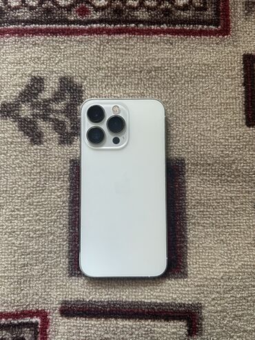 айфон быу: IPhone 13 Pro, Колдонулган, 128 ГБ, Ак, 100 %