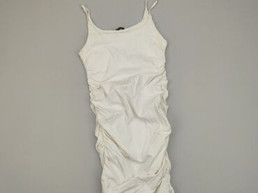 sukienki biała na ramiączkach: Sukienka, S, stan - Bardzo dobry