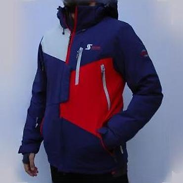 Odeća za skijanje: Ski/snowboard jakna – muški model, trobojna (tamno plava, crvena — 13