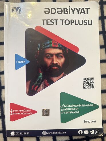 kitab cildləmə: Edebiyyat test toplusu Mhm. Blok,miq,sertifikasiya imtahanlari ucun