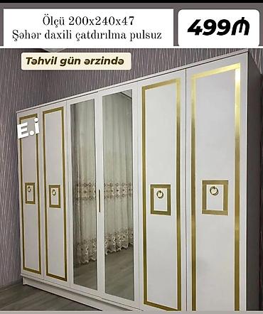 quran sekilleri: Üç və dörd qapılı dəbli geyim dolabları - Ölçü: 200 x 160 x 47 sm - — 8