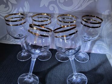 Čaše: Case kristal za vino Bohemija,rucni rad 60te.god. Case kristal,rucna na lalafo.rs — 4 Čaše: Case kristal za vino Bohemija,rucni rad 60te.god. Case kristal,rucna — 4