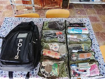 orginal canta: POLIS yazılı səhra çantası və dolu fərdi komplekt Məhsul təsviri: - — 1