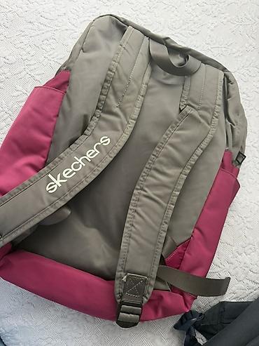 notebook cantaları: Skechers brendi sırt çantası - Rəng: tünd çəhrayı və boz — 3