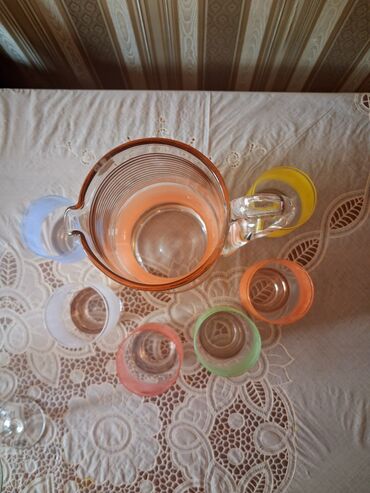 Посуда: Набор для воды, сока, пунша. Чехословакия, Богемия. Не пользованый, в — 2