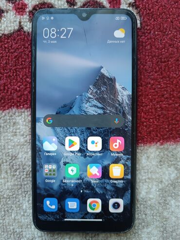 rebmi 9a: Xiaomi, Redmi 9A, Б/у, 32 ГБ, цвет - Черный, 2 SIM