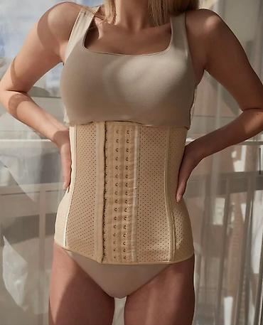 Бандажи, корсеты, корректоры: Майка корсет для похудения, после родов, для осанки, от боли в спине — 8