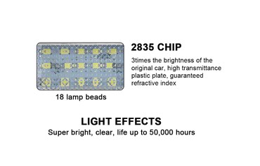 Tuning oprema: LED Svetlo za tablice - AUDI Led svetlo za tablice - AUDI - set od 2 — 7