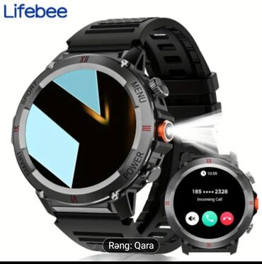 Smart saatlar: Smart saat, Sensor ekran, rəng - Qara