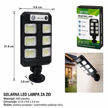 KMT Solarna ulična lampa 500726 Dekorativna/pomoćna solarna LED lampa