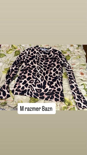 leopard: Qadın uzunqollu bluz kolleksiyası - Qara bluz – M ölçü, sinə — 3