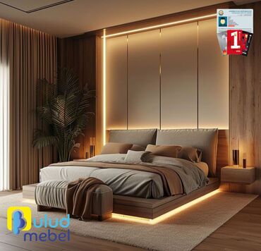 Yataq otağı dəstləri: 2 təknəfərlik çarpayı, Dolab, Komod, Tumba, Azərbaycan, Yeni — 10