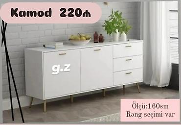 Komodlar: Kamod – 220₼ - Ölçü: 160 sm - Rəng seçimi var Ağ, minimalist — 1