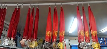 Наградные медали с лентой - Металлические медали трех степеней