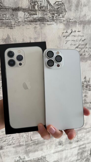 айфон 13 копия: IPhone 13 Pro Max, Б/у, 256 ГБ, White Titanium, Зарядное устройство, Кабель, Коробка, 86 %