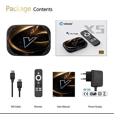 Aksesoari za TV i video: Android boks Vontar X5- S905X5M- 4/64GB DDR4- Android 14 Garancija na — 6