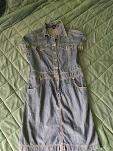 teksas haljine novi pazar: Lindex L (EU 40), bоја - Svetloplava, Drugi stil, Kratkih rukava