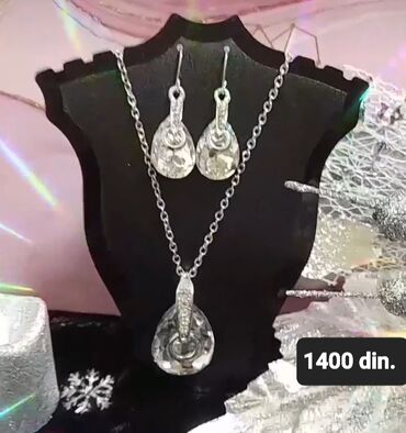 gde kupiti glo u leskovac: Set: Privezak, Materijal: Kristal