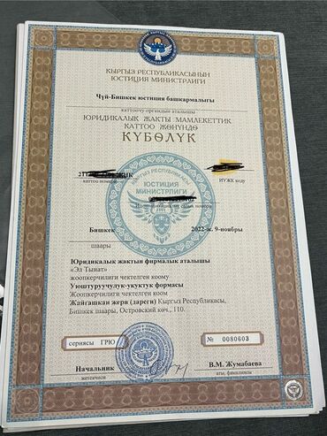 сколько стоит открыть осоо в бишкеке: Продам существующее ОсОО Чистое, без долгов и юридических проблем. вся