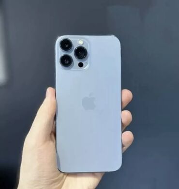 айфон 500: IPhone 13 Pro, Колдонулган, 256 ГБ, Көк, Заряддоочу түзүлүш, Каптама, Кабель, 95 %