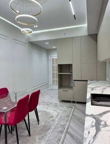 квартира на ночь восток 5: 1 бөлмө, 55 кв. м, Элитка, 3 кабат, Дизайнердик ремонт
