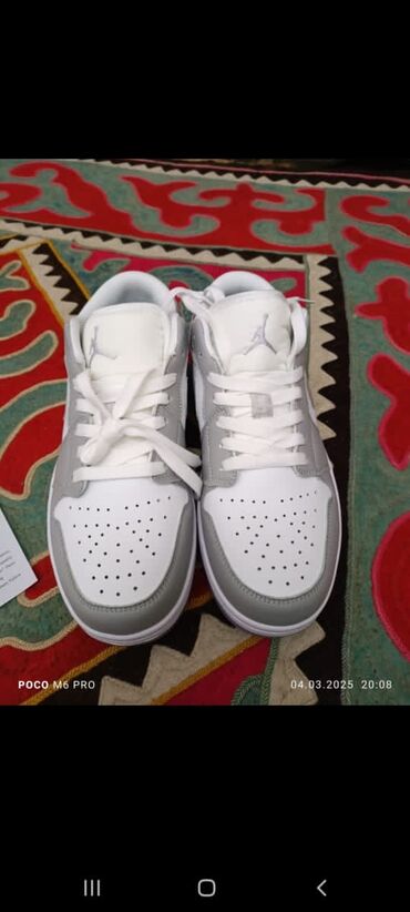 air jordan 1: Мужские кроссовки, 44, Nike, Новый, цвет - Серый, Самовывоз