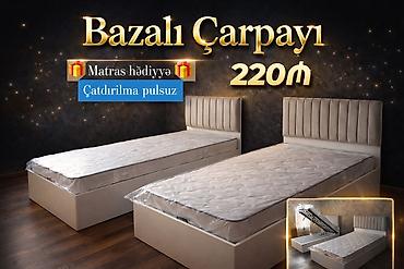 kravat: Yeni, Təknəfərlik çarpayı, Bazalı, Matras ilə — 1