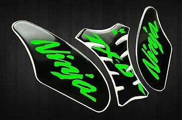 14 icon hunter: Stikeri kawasaki zx6r tank pad - bočni štitnici - 2142 📌 opis — 4