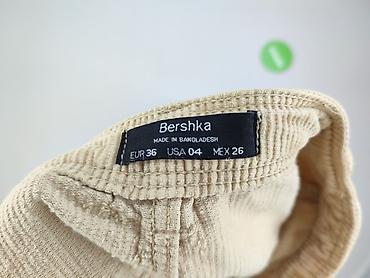 dungarees pull and bear: Bershka, Spodnie materiałowe damskie, rozmiar S — 4