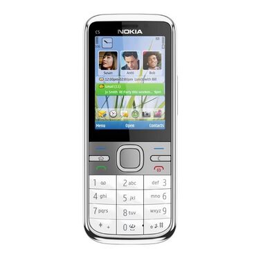 часы с измерением давления: Nokia C5, Б/у, < 2 ГБ, цвет - Серебристый, 1 SIM
