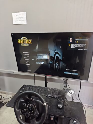 Masaüstü kompüterlər və iş stansiyaları: Barter yoxdur PC və Logitech sükan konsol satılır. Qeyd olunan qiymət — 3